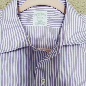 Brooks Brothers Men's‎ Button-up Striped Dress Shirt Size 17-36